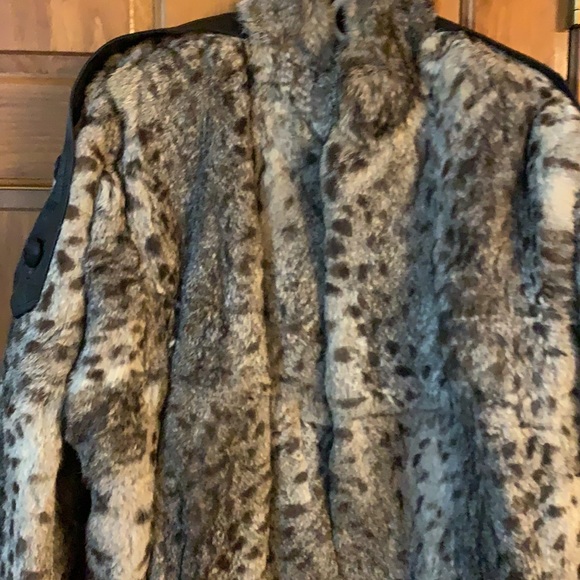Real Rabbit Womens Coat L made in Hong Kong - Picture 2 of 3